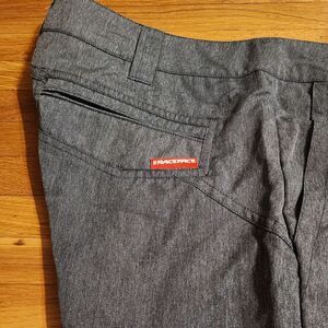 Mens XL RaceFace Shorts Heathered Gray Bike Cycling Performance Motocross Riding